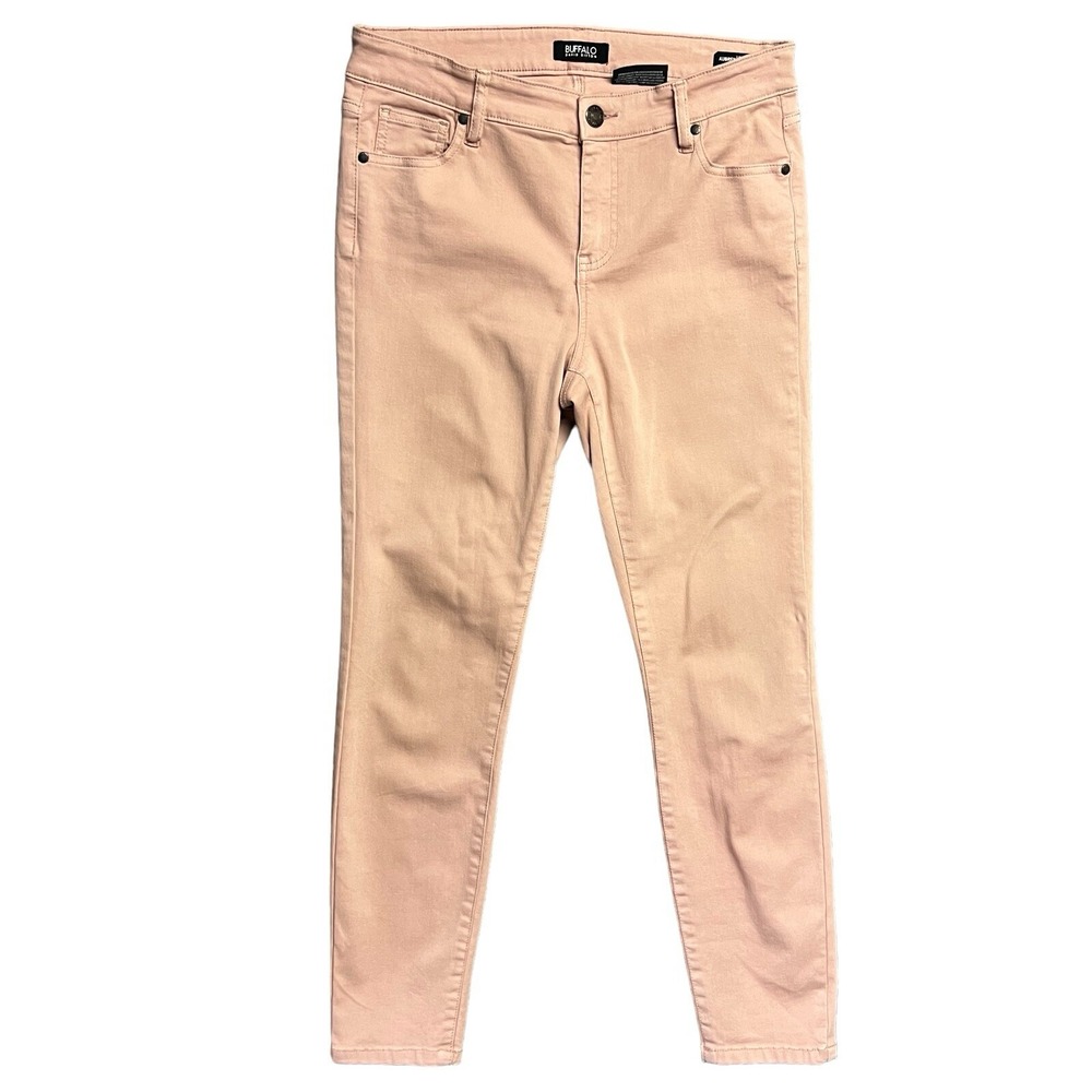 Buffalo David Bitton Aubrey Pink Soft Ankle Grazer Super Stretch Jeans Size 8/29